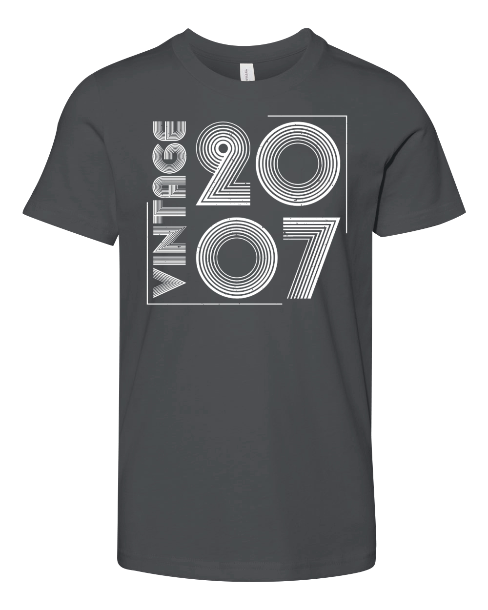 Vintage 2007 Birthday T Shirt Design (2) Youth Unisex Jersey Tee
