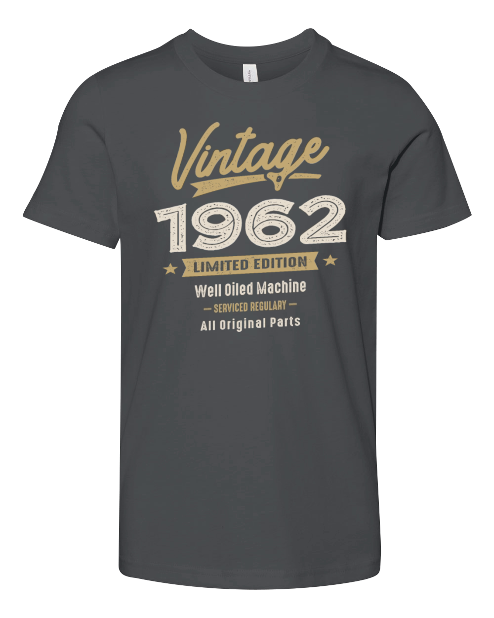 Vintage Born in 1962 - 60th Birthday Retro Classic Youth Unisex Jersey Tee