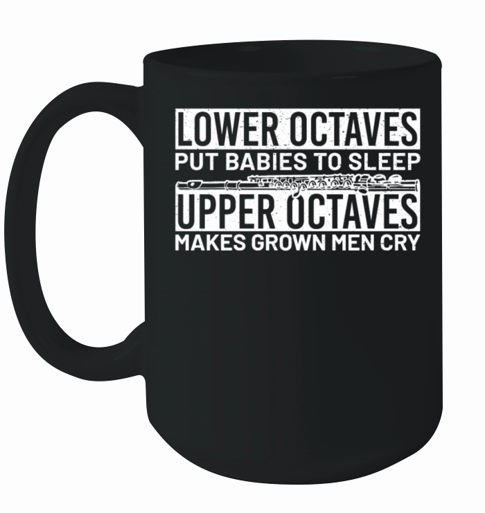 flute recorder transverse flute music bubbles Ceramic Mug