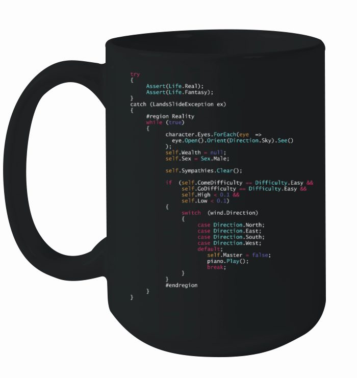 Is This The Real Life Coding Programming Color Ceramic Mug