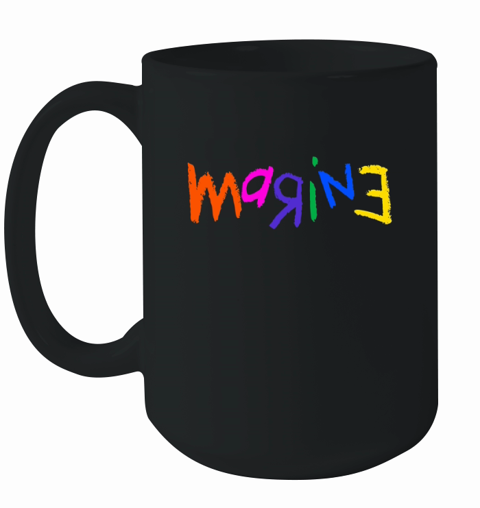marine crayon  colorful art Ceramic Mug