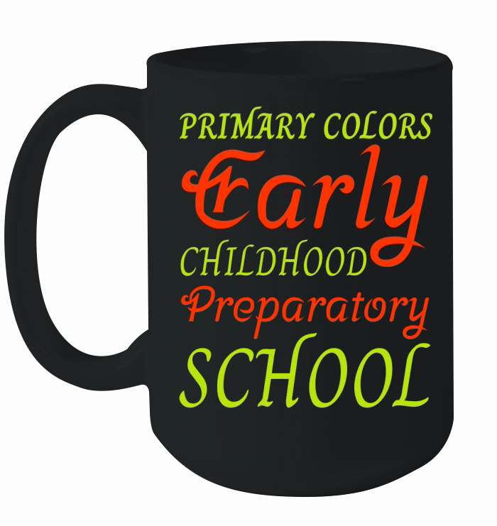 primary colors early [Converted] Ceramic Mug