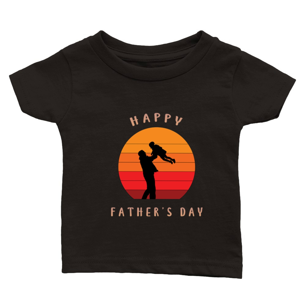 Fathers Day T Shirt Happy Fathers Day T Shirt Classic Baby Crewneck T-shirt