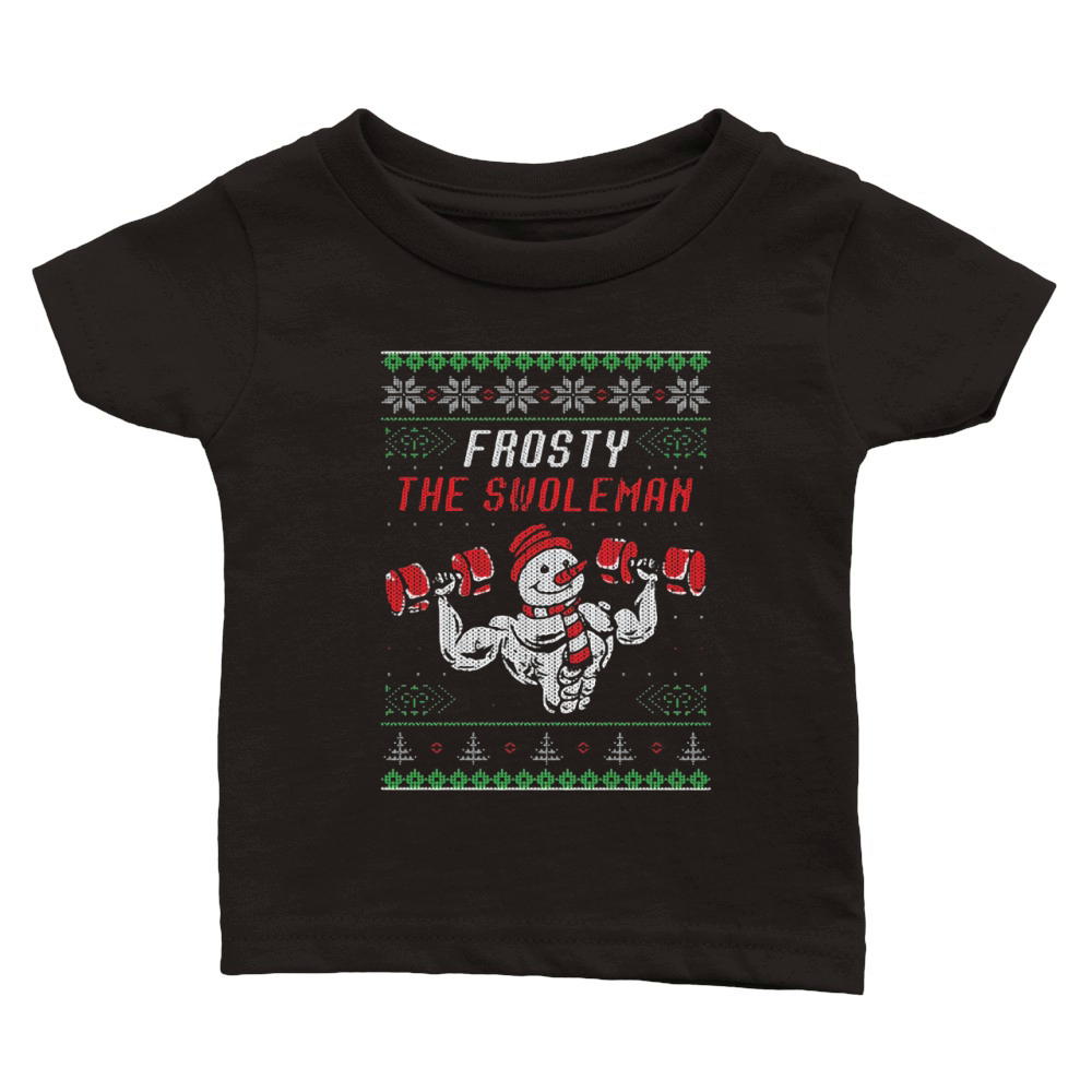 Frosty The Swoleman Ugly Christmas Classic Baby Crewneck T-shirt