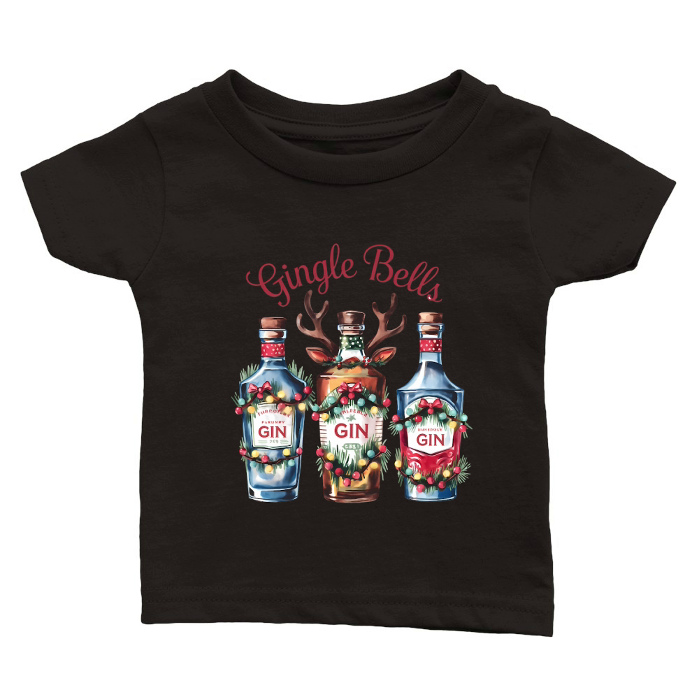 Gingle Bells Vintage Christmas 02 Classic Baby Crewneck T-shirt