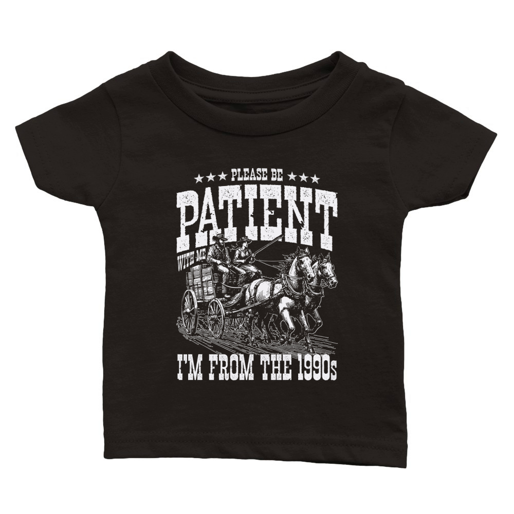 Im From The 1900s Cowboy Western D White Classic Baby Crewneck T-shirt
