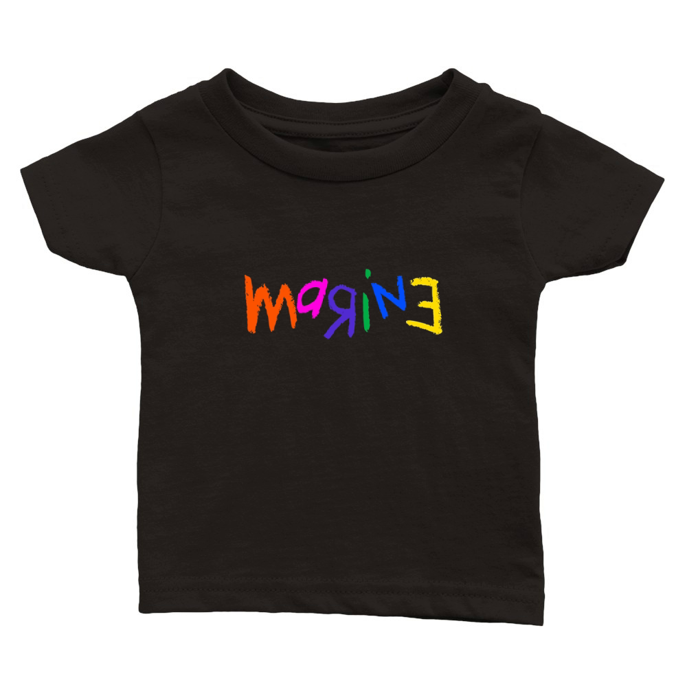 marine crayon  colorful art Classic Baby Crewneck T-shirt