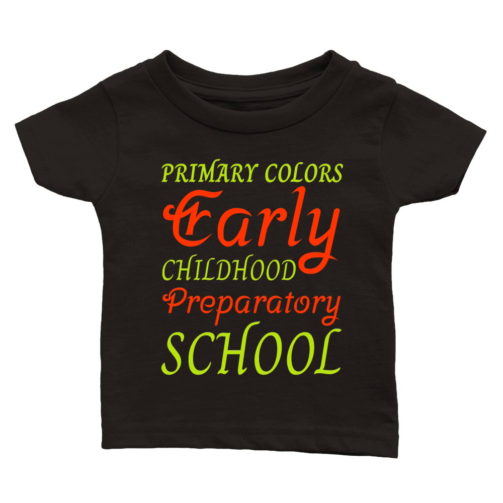 primary colors early [Converted] Classic Baby Crewneck T-shirt