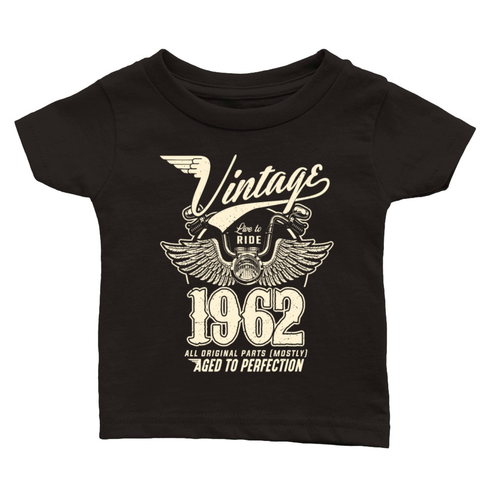 Vintage 1962 - 60 years old - 60th birthday gift Classic Baby Crewneck T-shirt