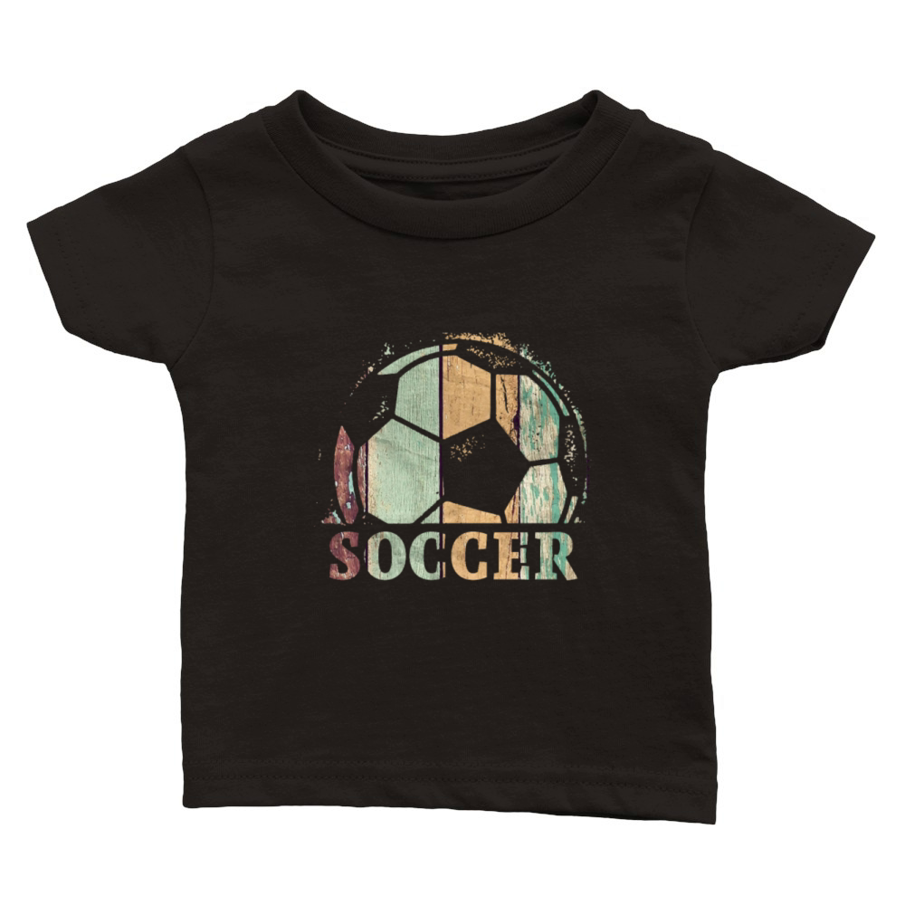 Vintage Soccer Player Futbol Coach design Classic Baby Crewneck T-shirt