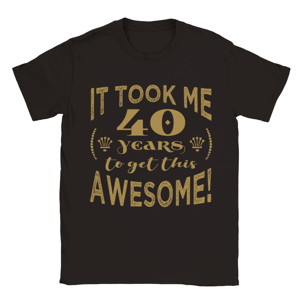 40th Birthday Awesome Classic Kids Crewneck T-shirt