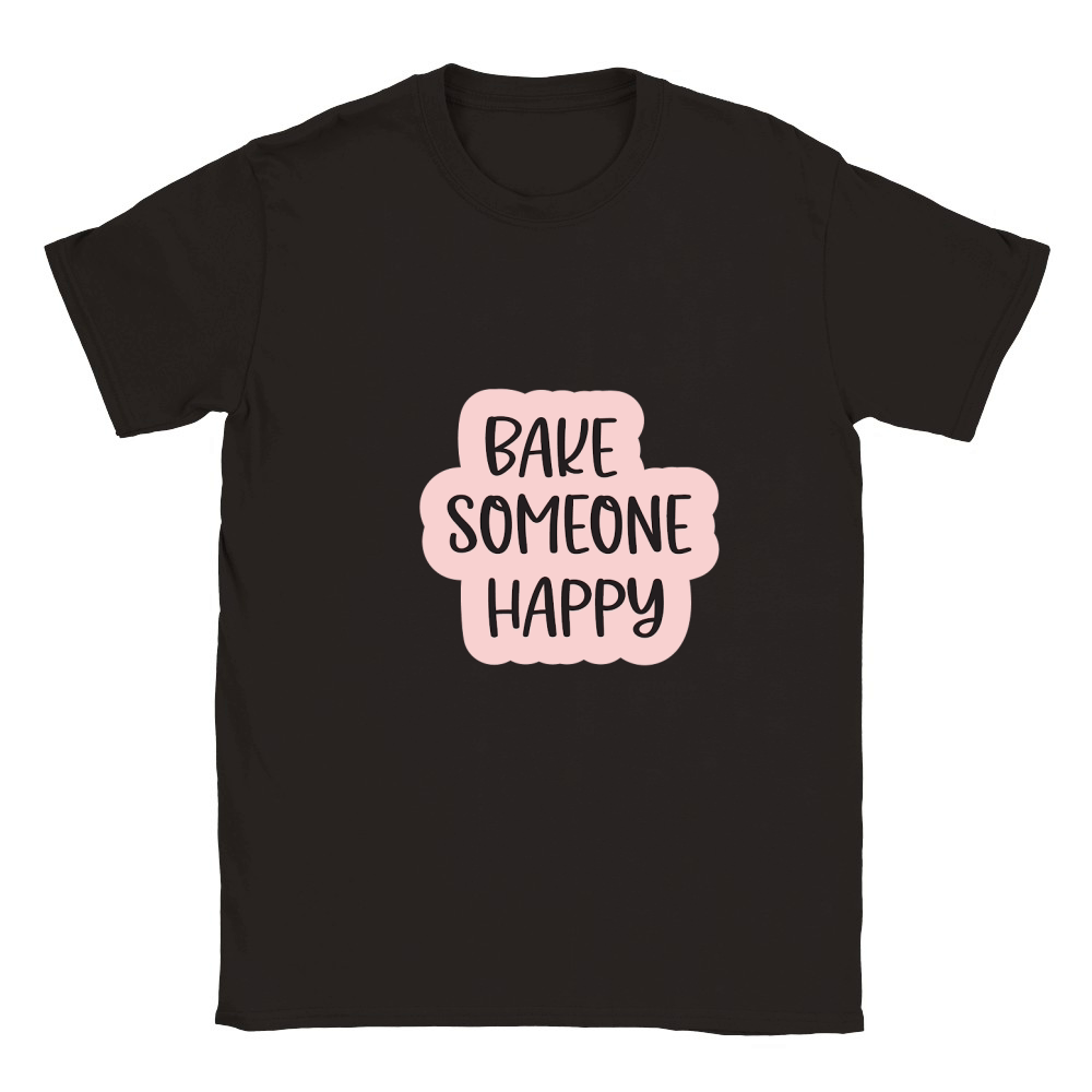 bake someone happy Classic Kids Crewneck T-shirt
