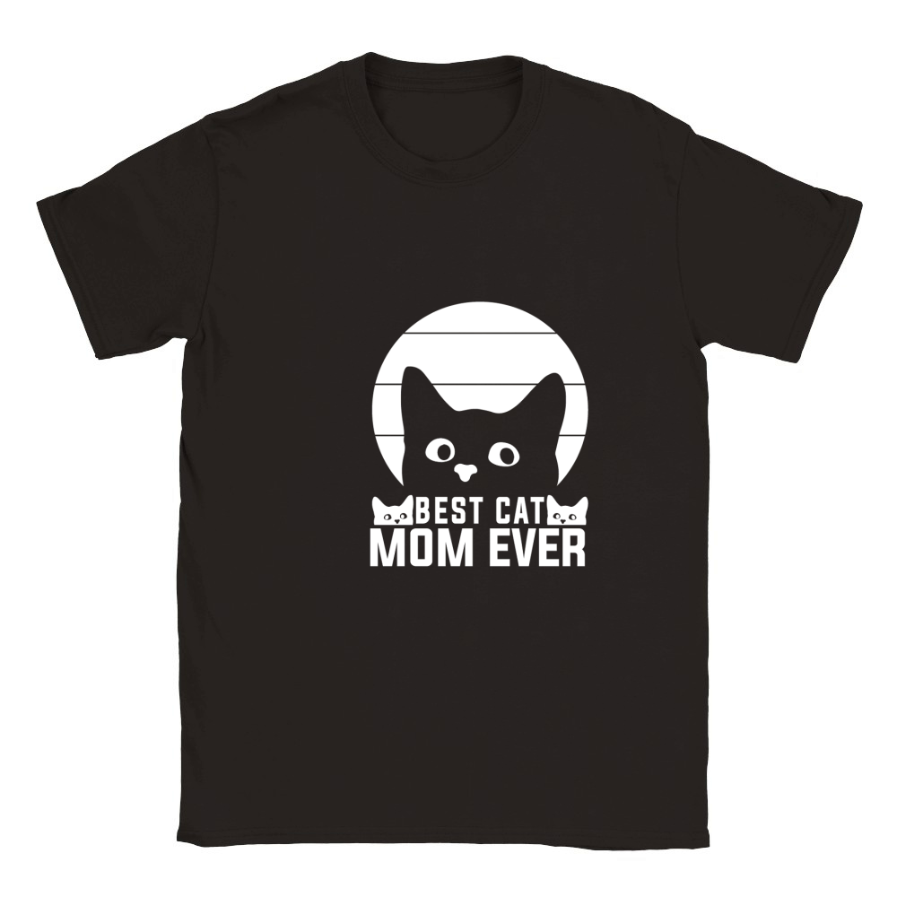 Best cat mom ever 02 Classic Kids Crewneck T-shirt