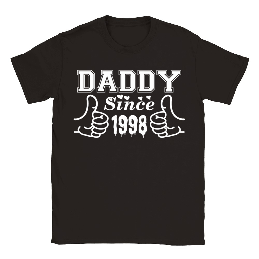 Daddy Since 1998 Happy Fathers Day Classic Kids Crewneck T-shirt