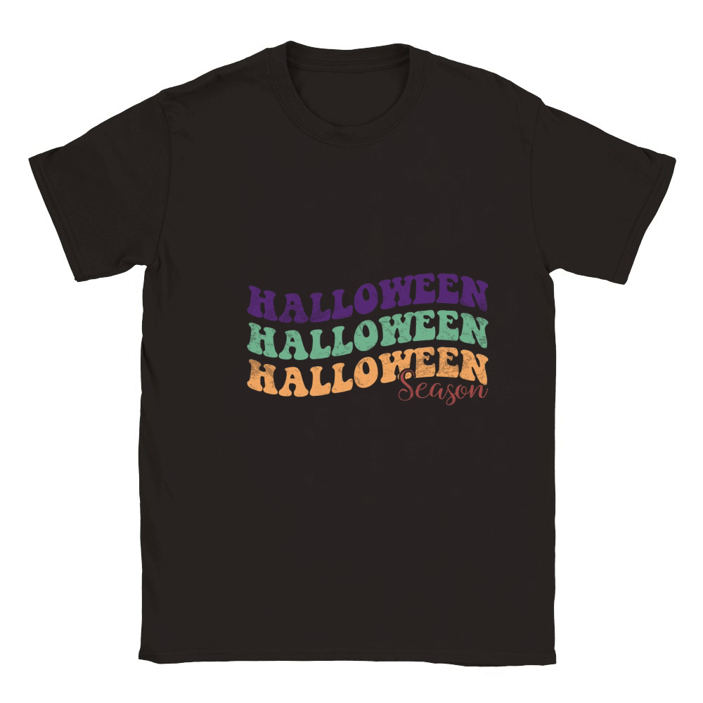Halloween Season Retro Groovy Vintage 1.02 Classic Kids Crewneck T-shirt