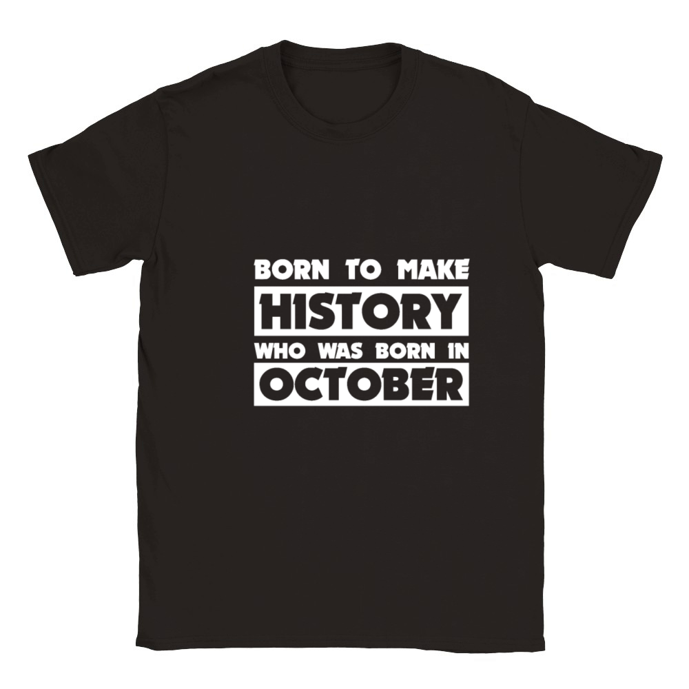 October In Born Classic Kids Crewneck T-shirt