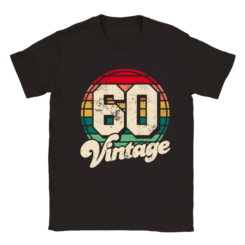 Vintage 1960 birthday gifts Born 60 Bday Gift Classic Kids Crewneck T-shirt