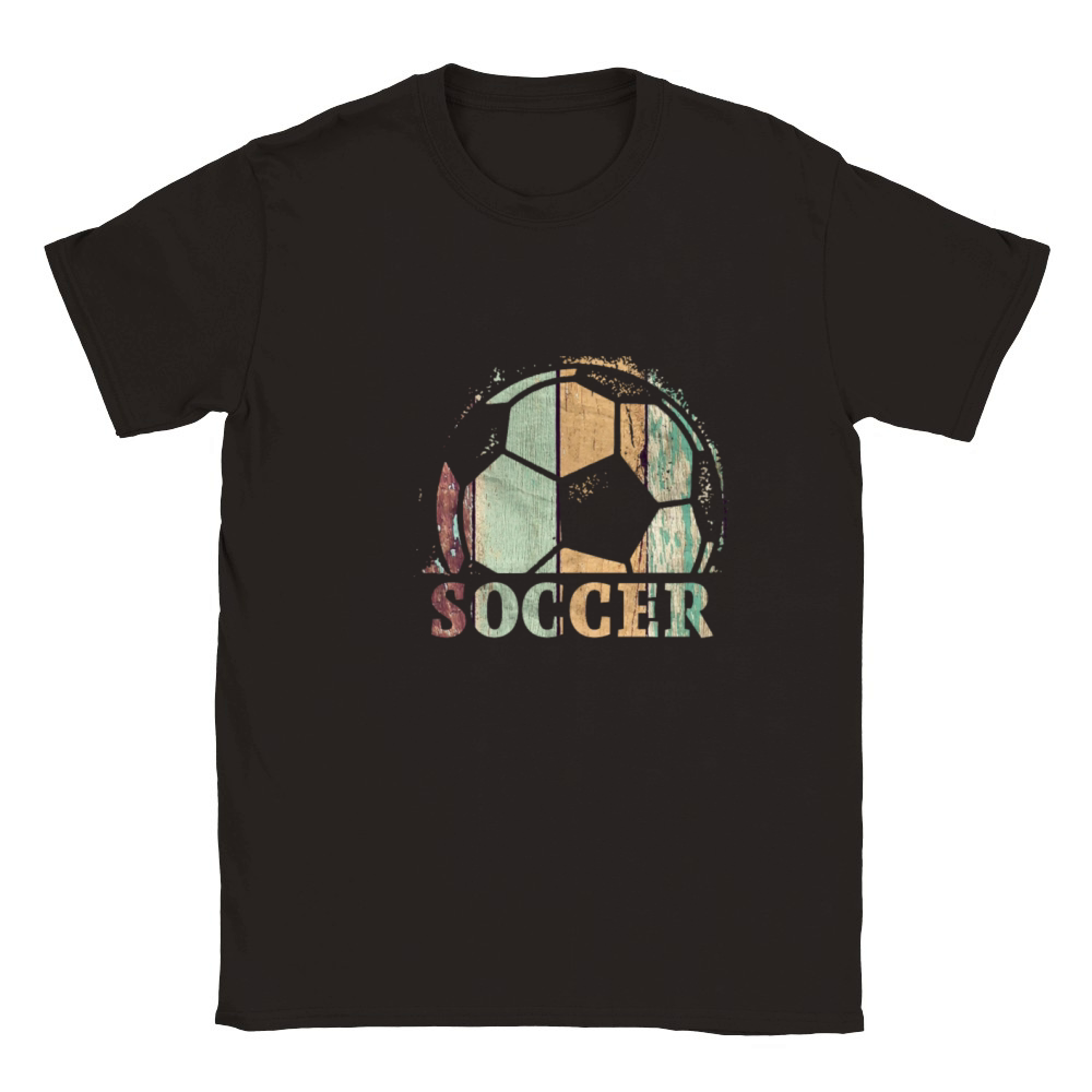 Vintage Soccer Player Futbol Coach design Classic Kids Crewneck T-shirt