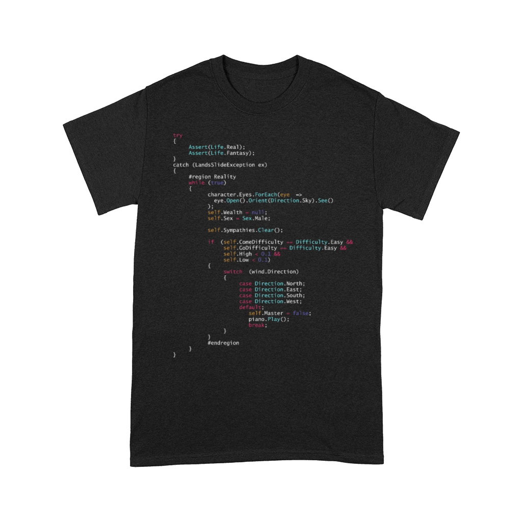 Is This The Real Life Coding Programming Color Comfort T-shirt