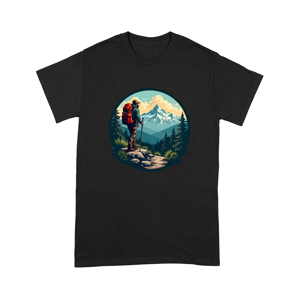 Mountain explorer hiking adventure Illus 04 Comfort T-shirt