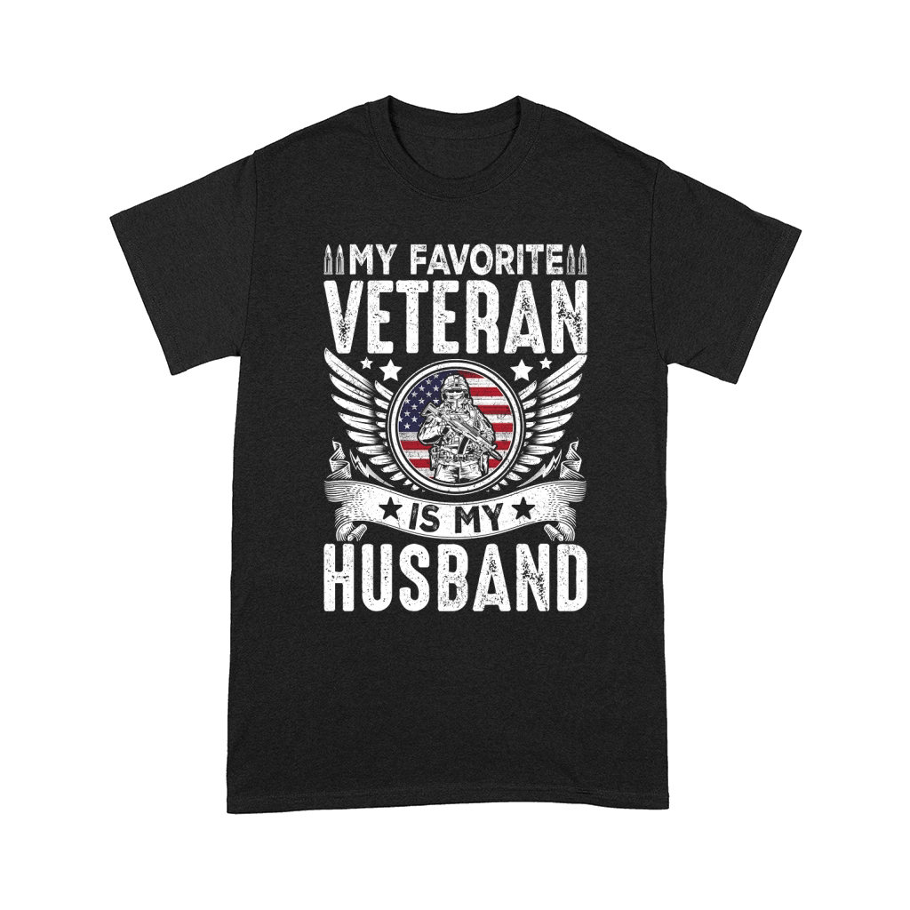 My Favorite Veteran Is My Husband Comfort T-shirt