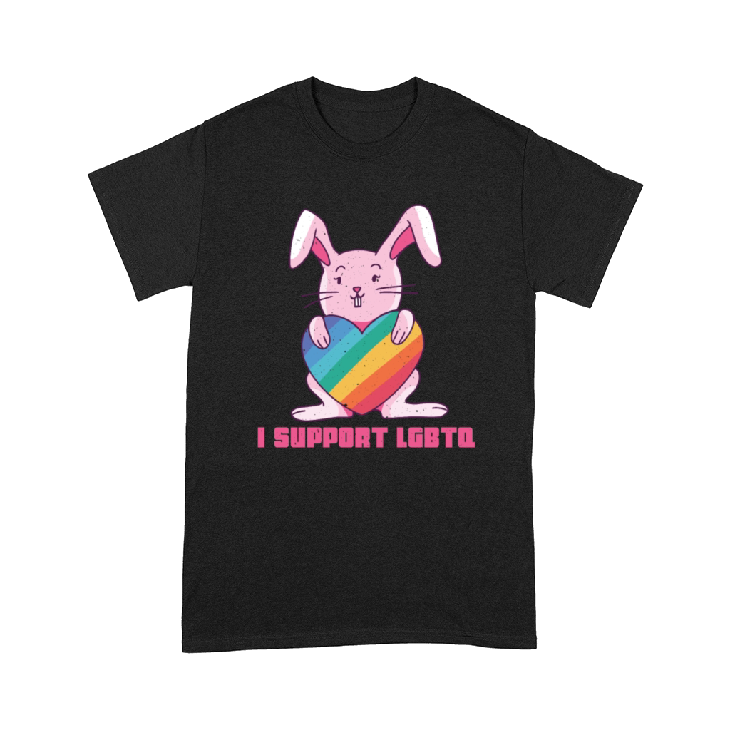 Rainbow Rabbit Cute Gay Pride Support LGBT Pride Comfort T-shirt