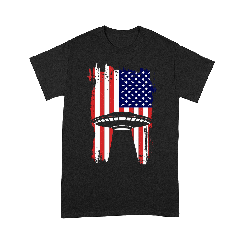 Vintage UFO Alien Flag USA 3 Comfort T-shirt