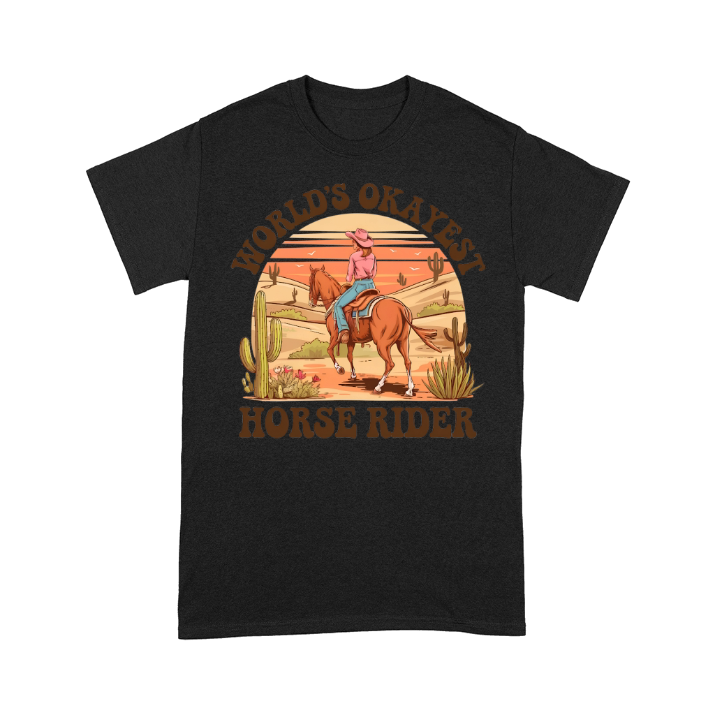 Worlds Okayest Horse rider Comfort T-shirt