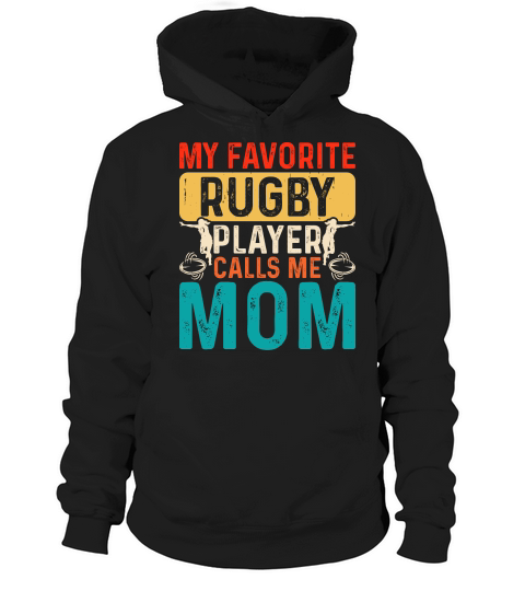 Vintage Rugby Player player Calls Me Mom Hoodie Unisex