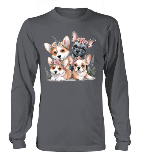 Dog Watercolor Bundle 11 Long sleeved Unisex