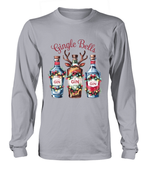 Gingle Bells Vintage Christmas 02 Long sleeved Unisex