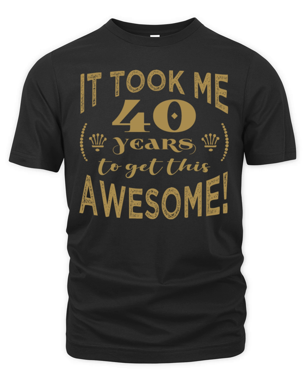 40th Birthday Awesome Organic Unisex T-shirt