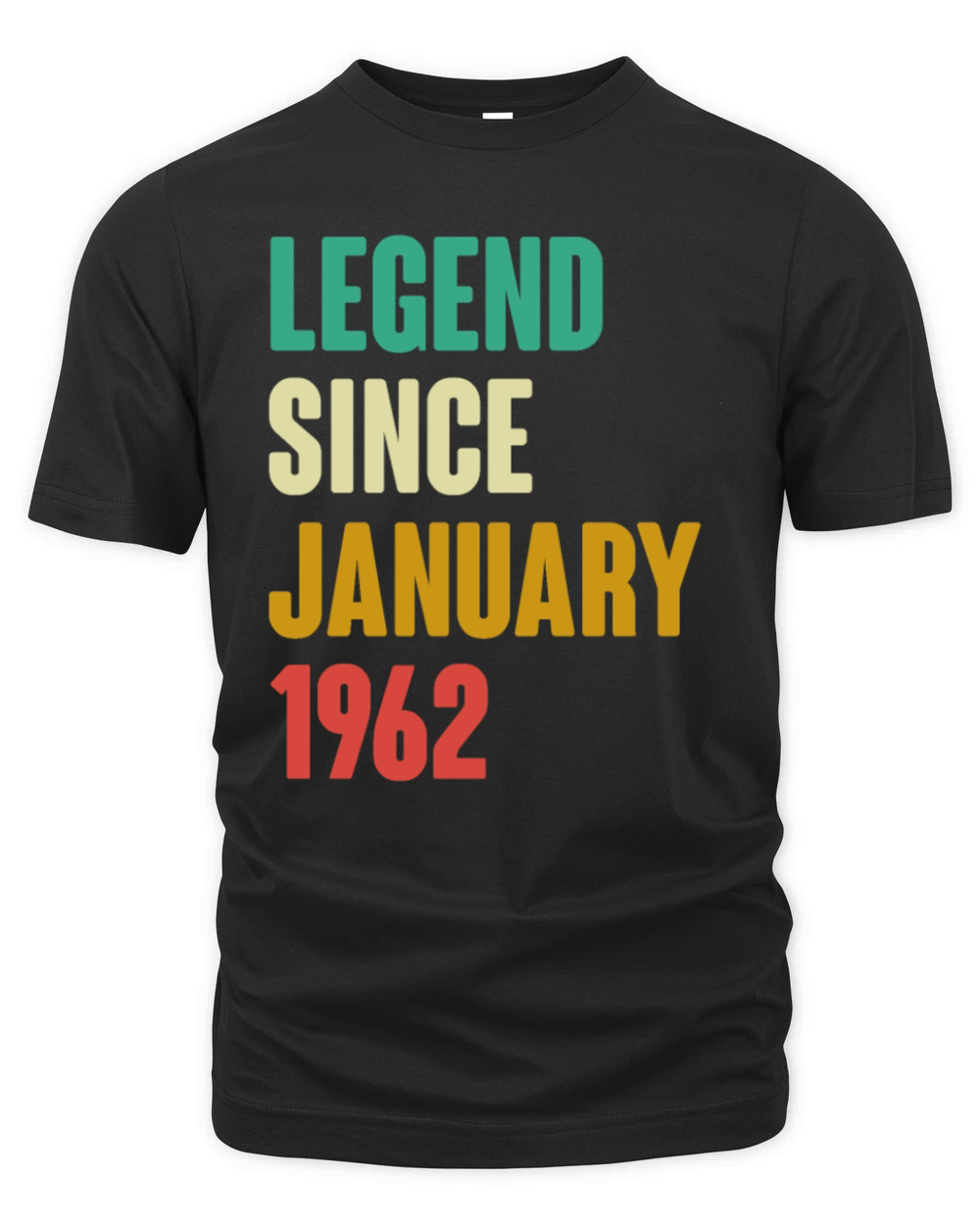 Born in January 1962 60th Birthday 60 Years Old Gi Organic Unisex T-shirt