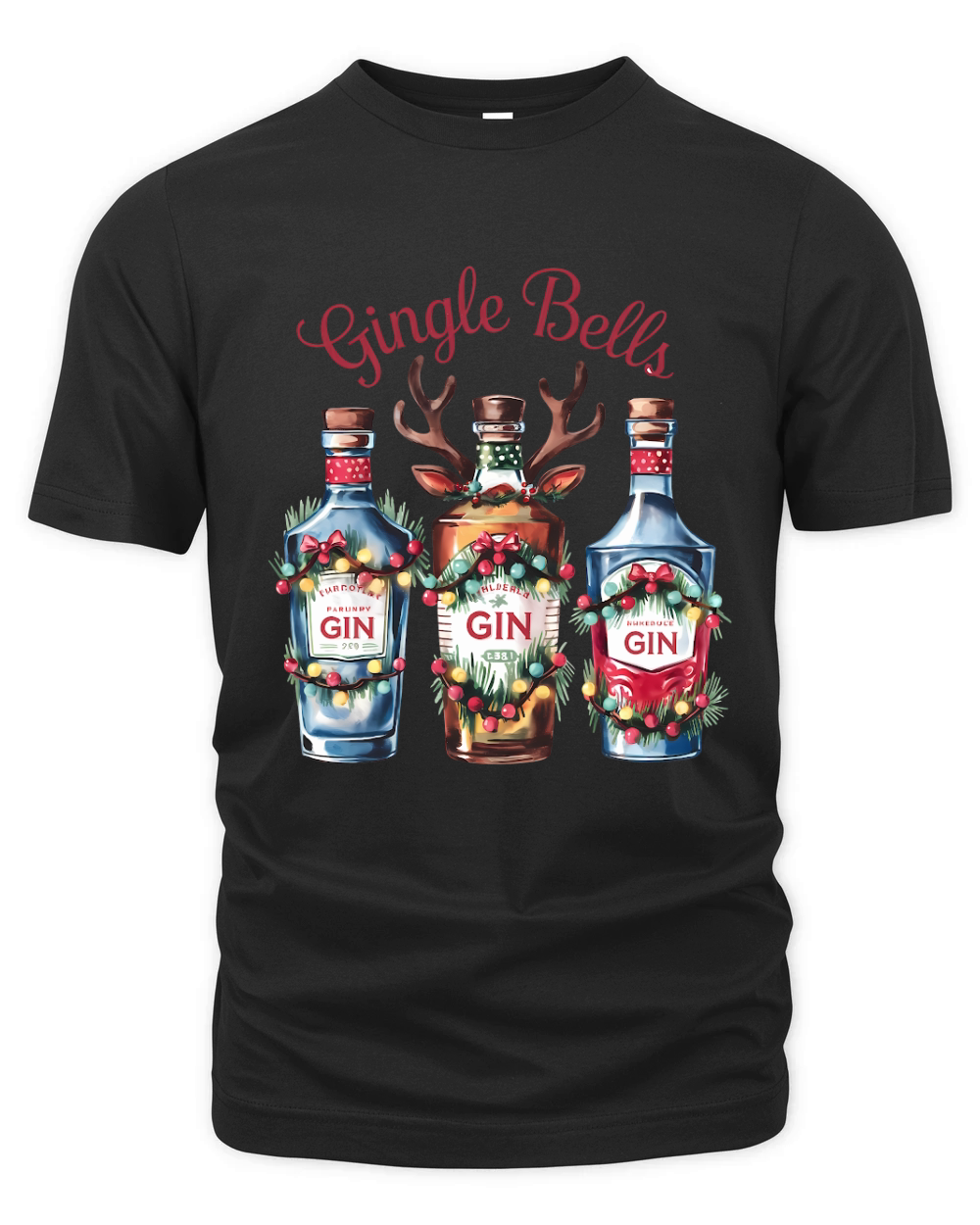 Gingle Bells Vintage Christmas 02 Organic Unisex T-shirt