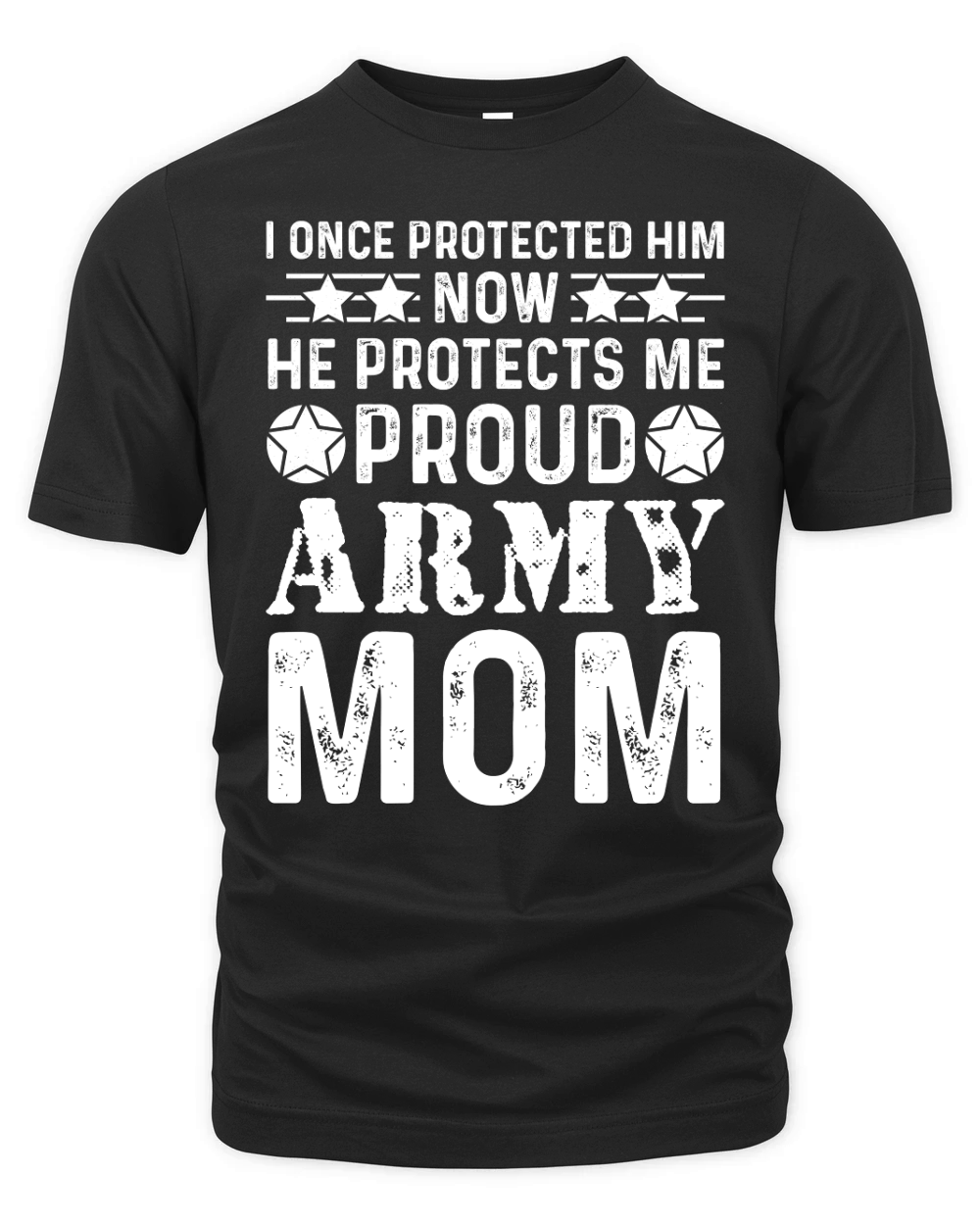 I Once Protected Him Now He Protects Me Proud Army Mom Organic Unisex T-shirt