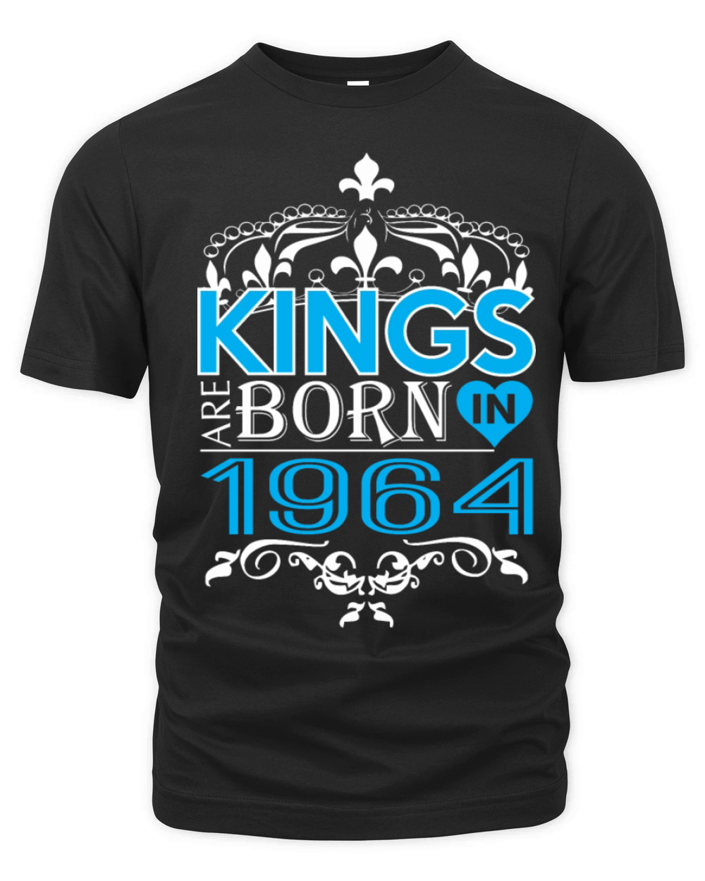 Kings Are Born In 1964 Happy Fathers Day Organic Unisex T-shirt