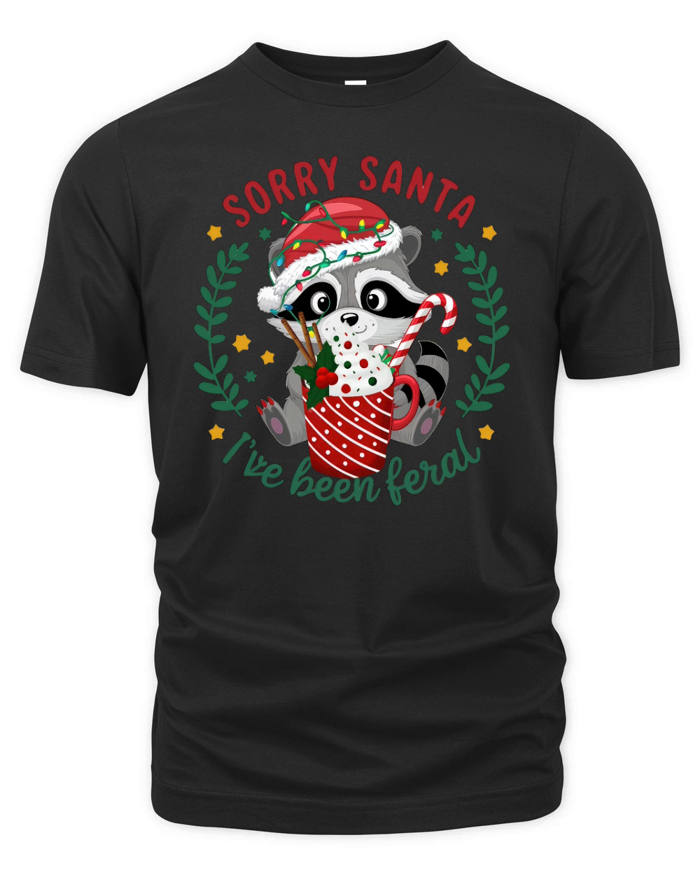 Sorry santa ive been feral 02 Organic Unisex T-shirt
