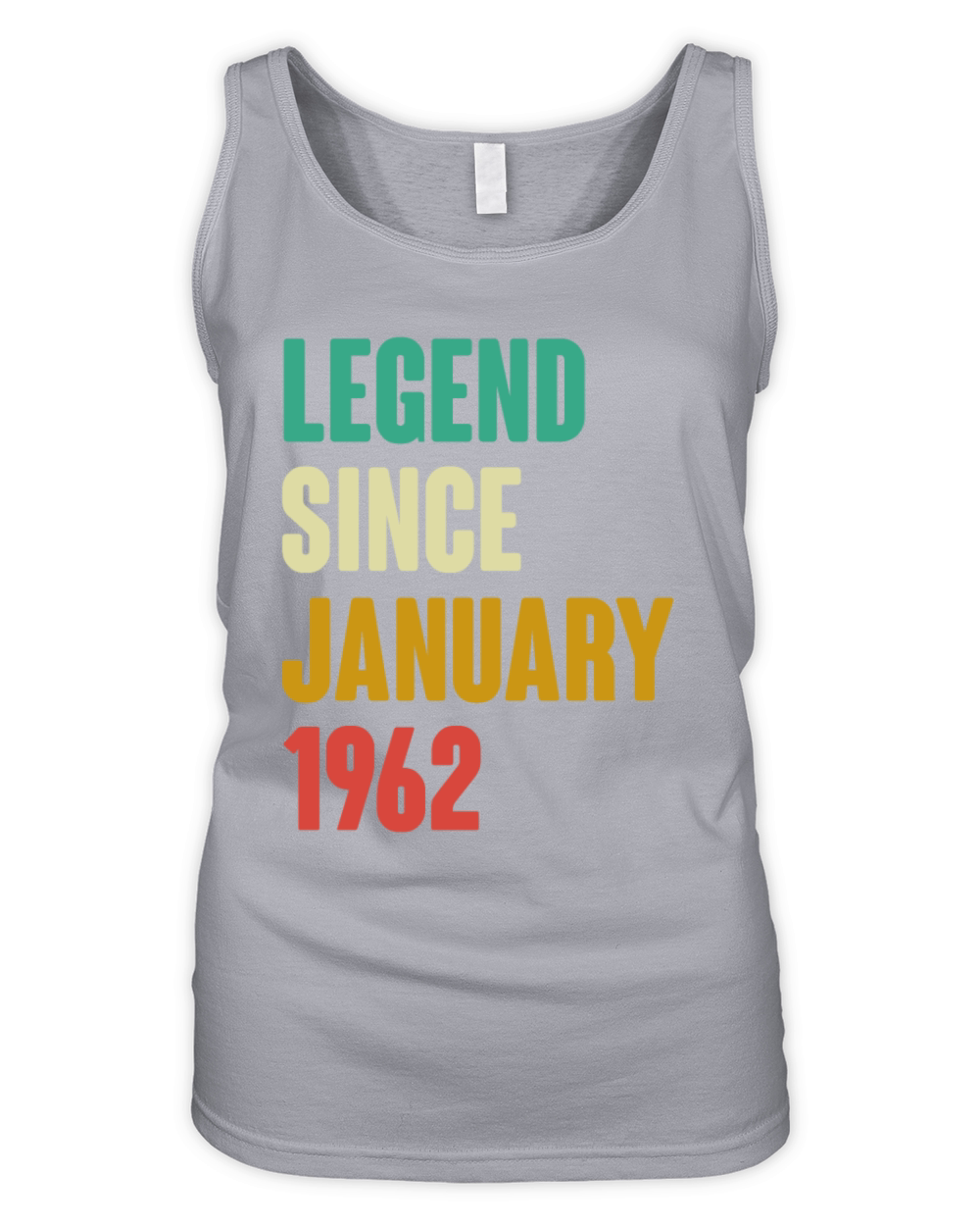Born in January 1962 60th Birthday 60 Years Old Gi Organic Women's Tank Top