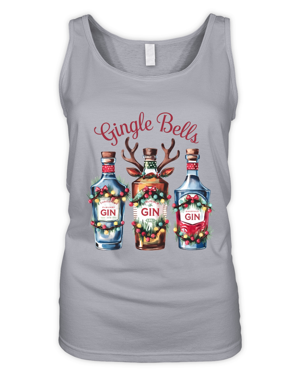 Gingle Bells Vintage Christmas 02 Organic Women's Tank Top