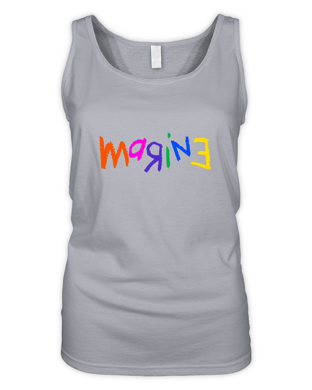 marine crayon  colorful art Organic Women's Tank Top