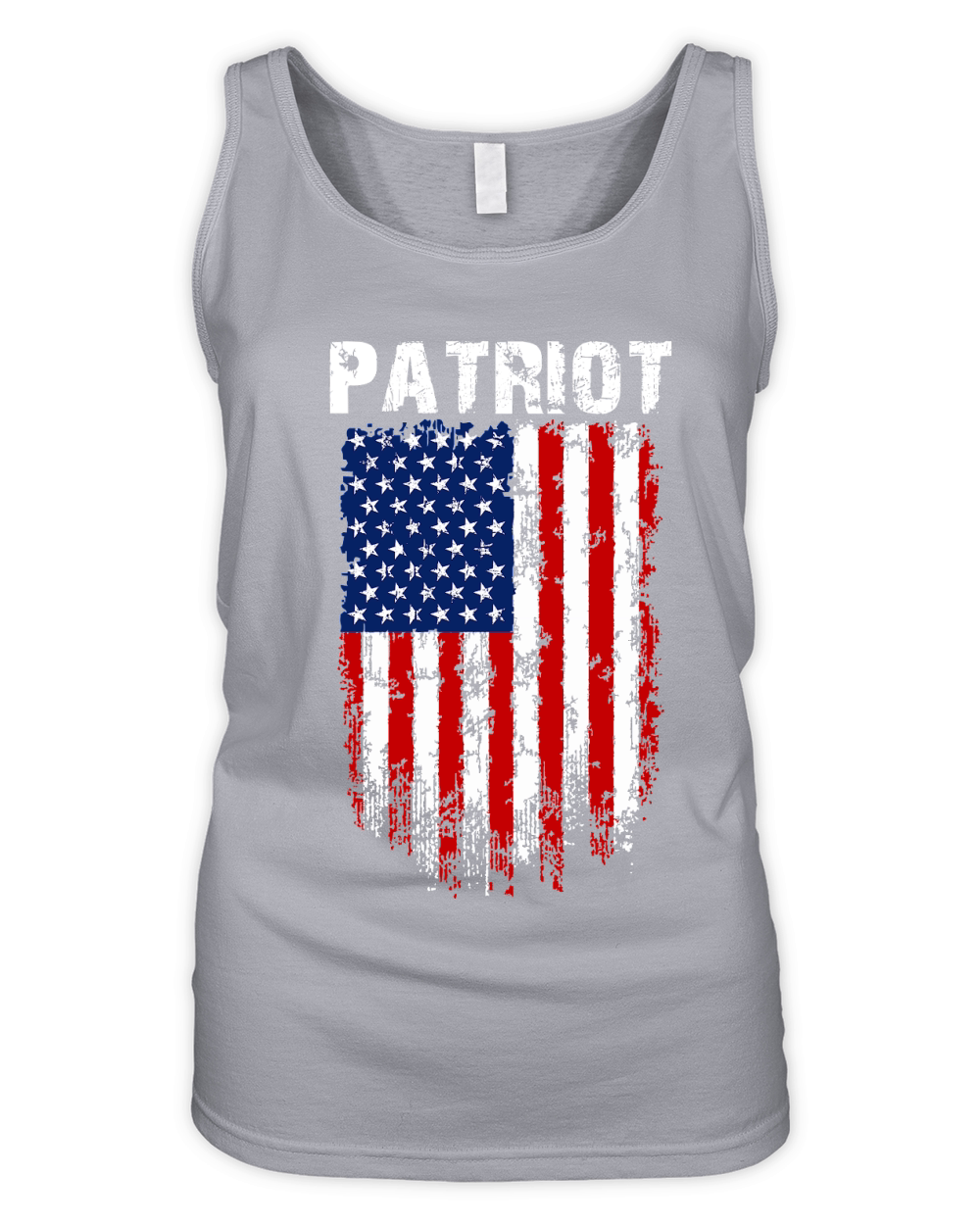Patriot USA Flag white Organic Women's Tank Top