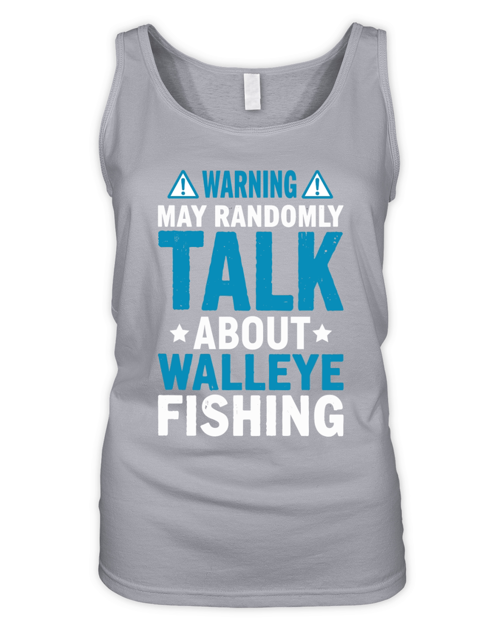 Warning may randomly talk about walleye fishing Organic Women's Tank Top