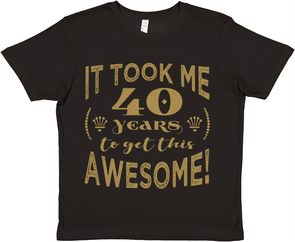 40th Birthday Awesome Premium Kids Crewneck T-shirt