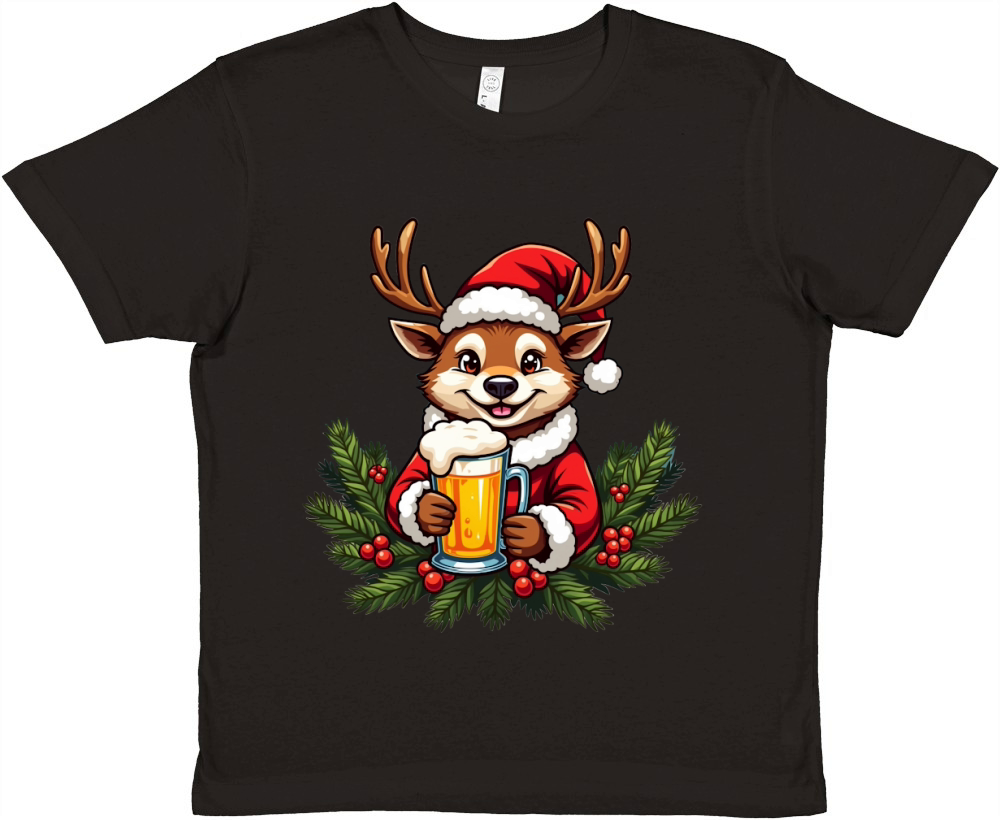 Animal Beer Christmas Sublimation Bundle 09 Premium Kids Crewneck T-shirt