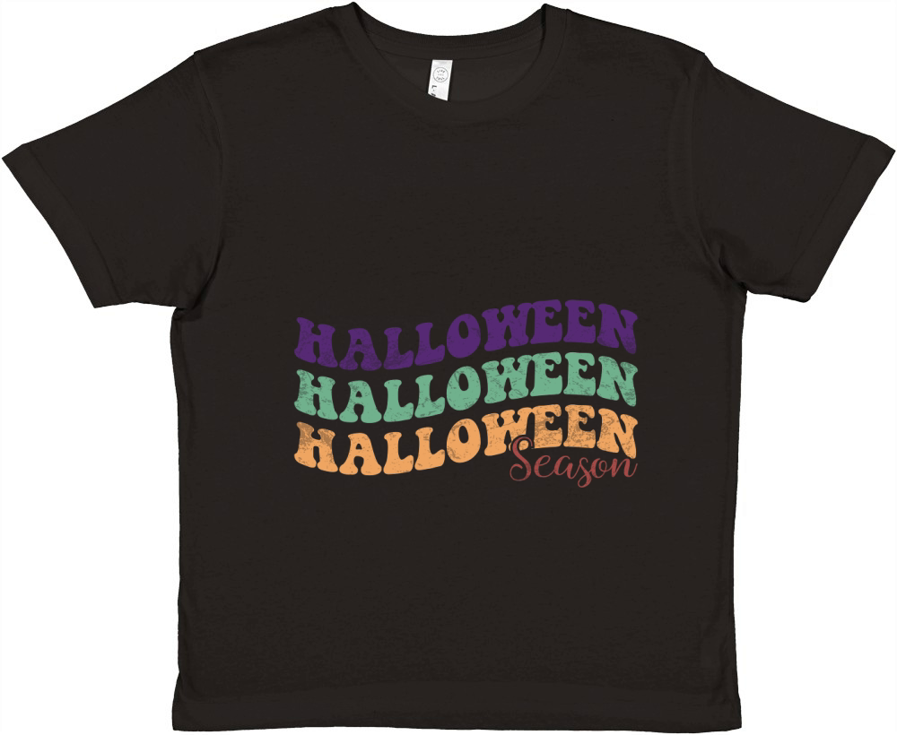 Halloween Season Retro Groovy Vintage 1.02 Premium Kids Crewneck T-shirt