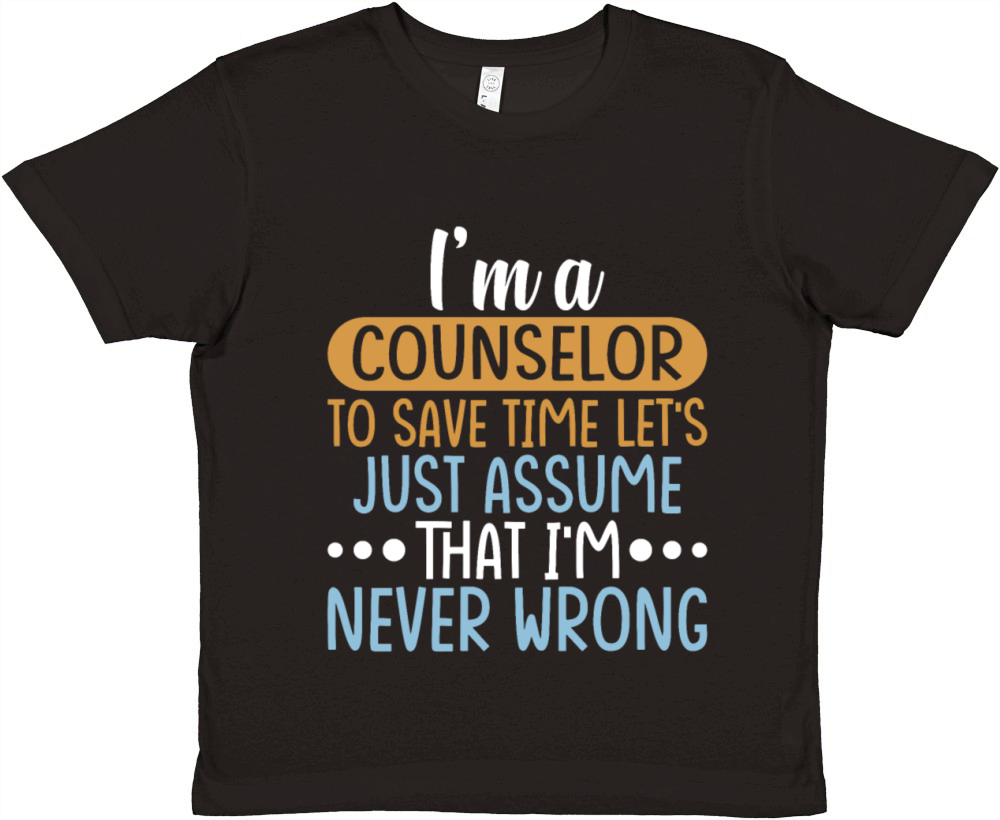 Im a COUNSELOR to Save Time Shirt COUNSELOR Gift Premium Kids Crewneck T-shirt