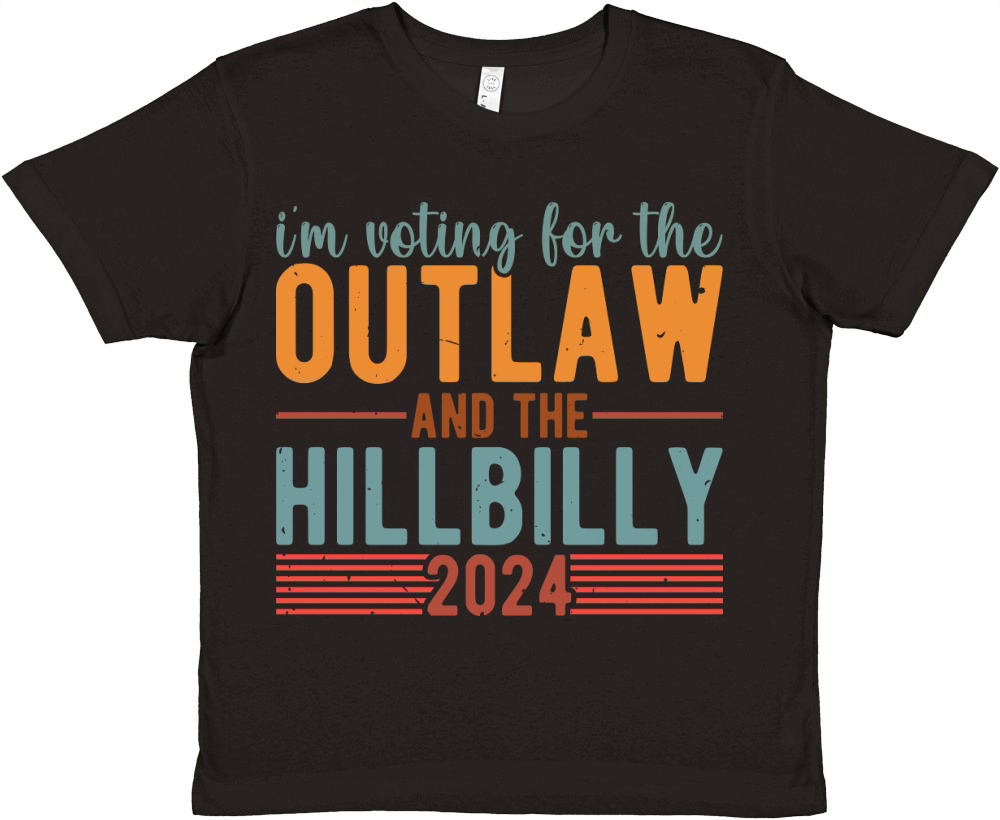 Im voting for the outlaw and the hillbilly 2024 Premium Kids Crewneck T-shirt