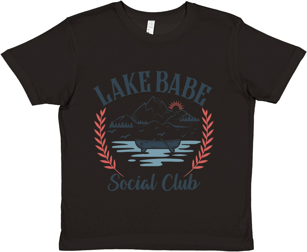 Lake Life Social Club 02 Premium Kids Crewneck T-shirt