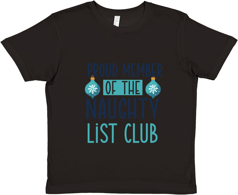 Proud Member of The Naughty List Club Premium Kids Crewneck T-shirt