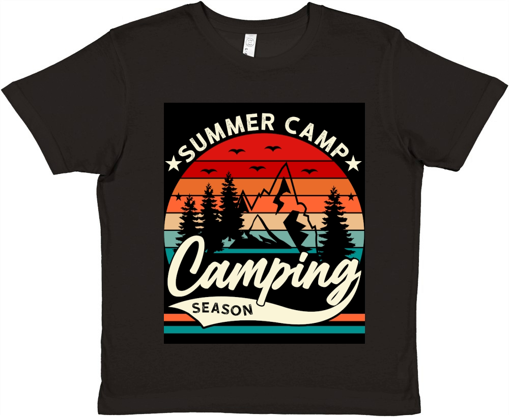 Summer camp Camping season Premium Kids Crewneck T-shirt